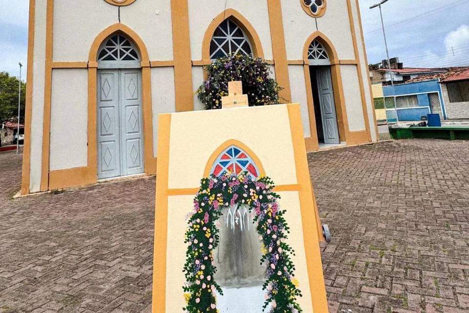 Pintura ao vivo de casamentos