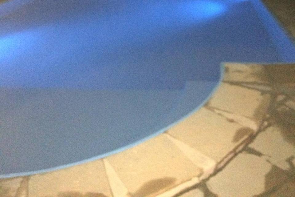 Piscina a noite