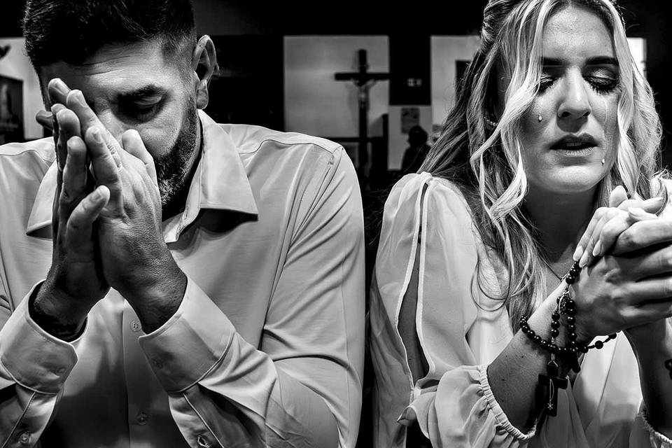 Emoção de um casamento