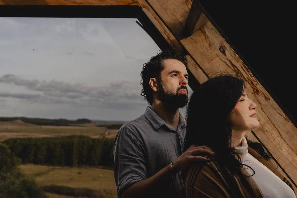 Pré casamento no campo