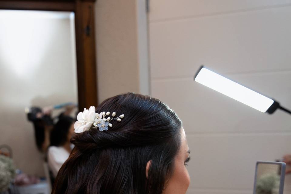 Penteado semi preso