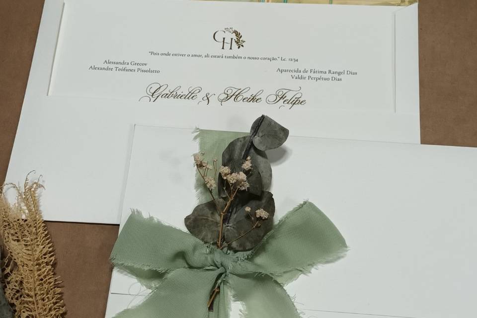 Envelope com aquarela