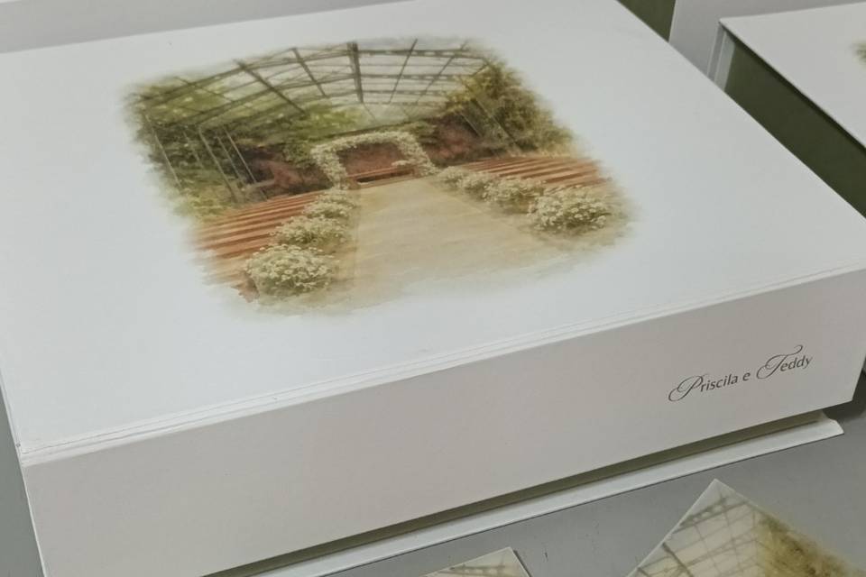Caixa com aquarela