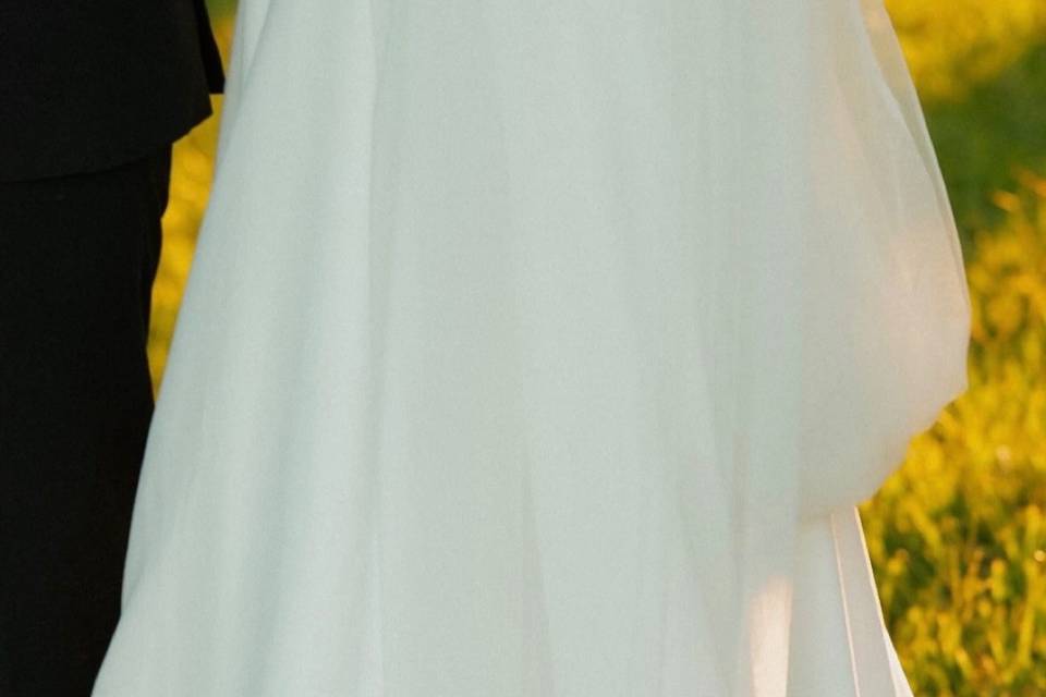 Vestido de noiva minimalista