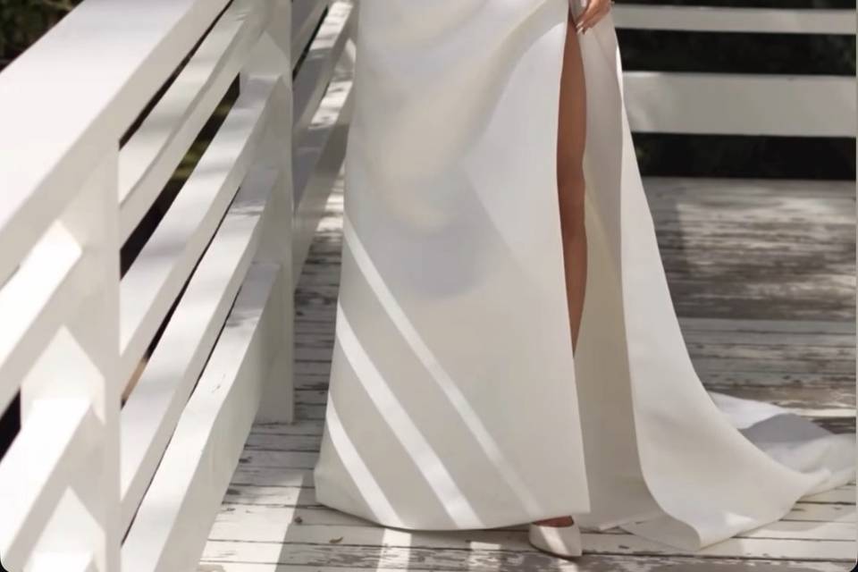 Vestido de noiva minimalista