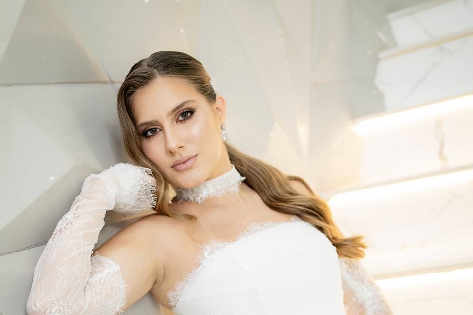 Vestido de noiva minimalista