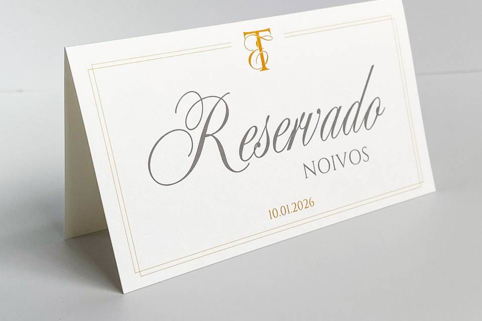 Placa reservado