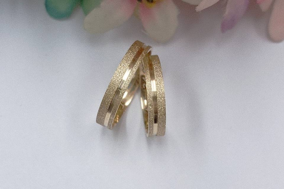 Par de alianças em Ouro18k750