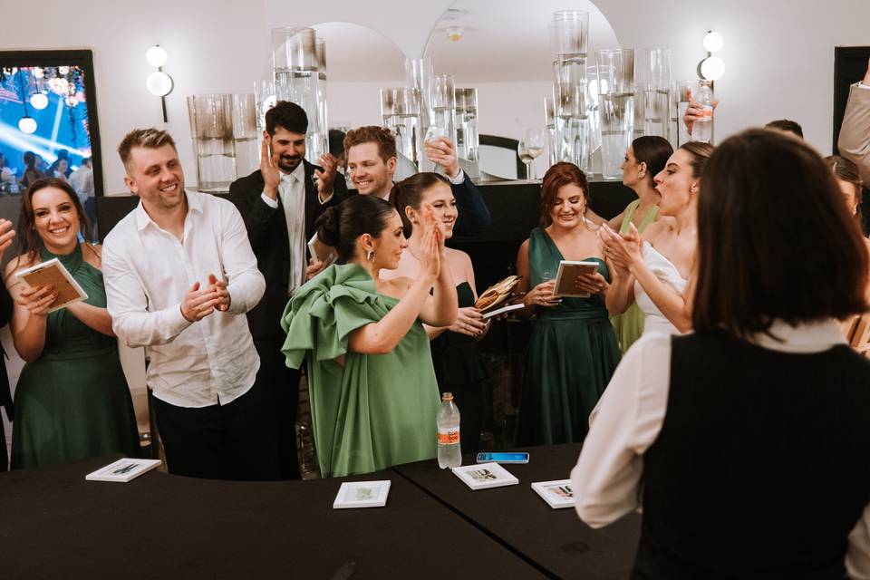 Entrega das lembranças