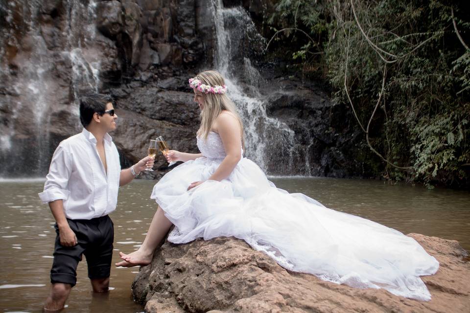 Trash the dress Aline e Fravio