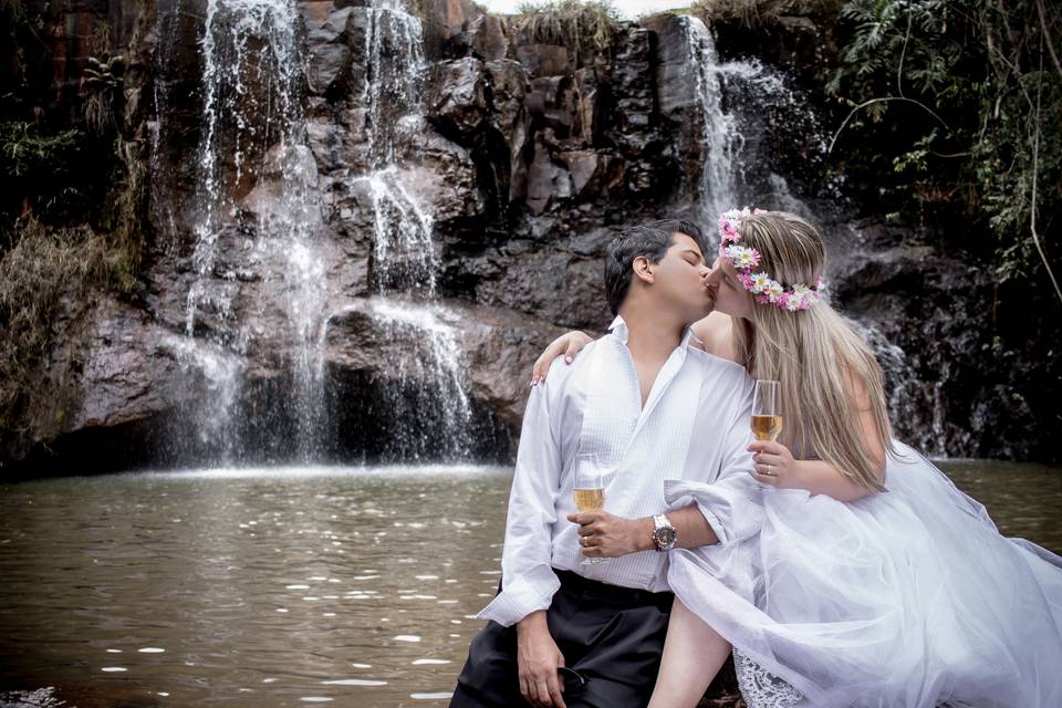 Trash the dress Aline e Fravio