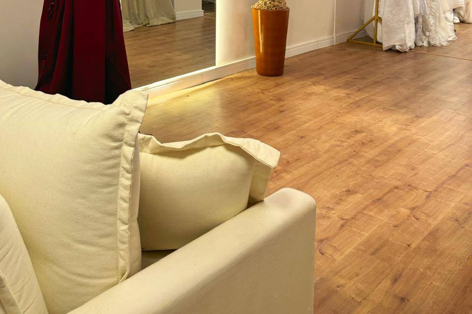 Espaço reservado para atendimento de noivas