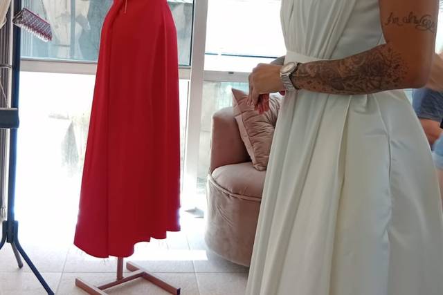 Vestido drapeado
