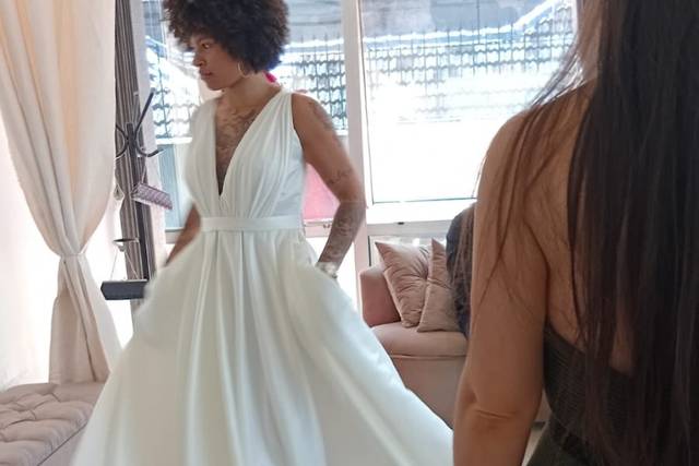 Vestido drapeado