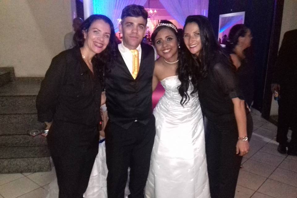 Com os Noivos