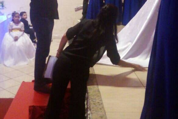 Arrumando o Vestido