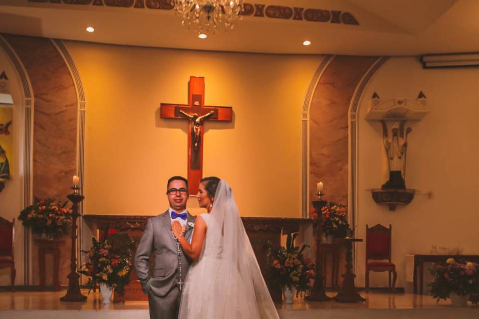 Casamento, fotos na igreja.