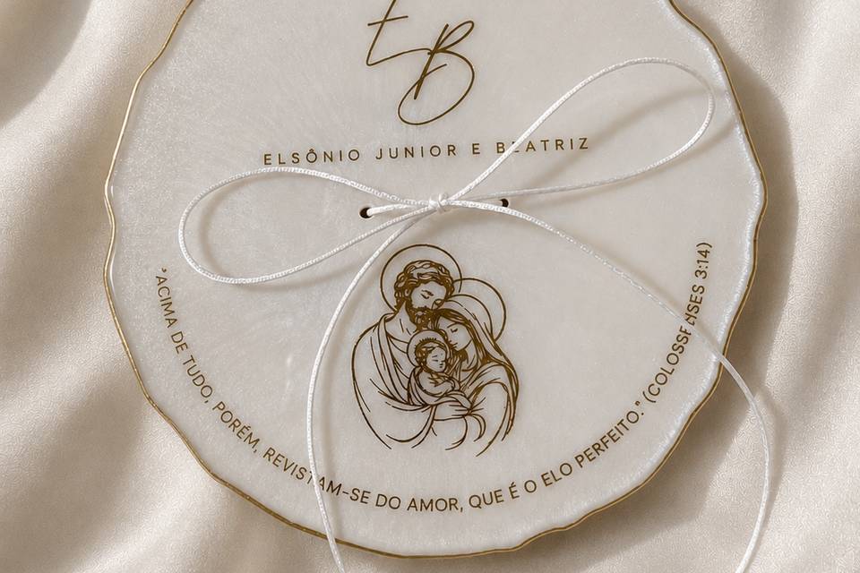 Porta Alianças Personalizado