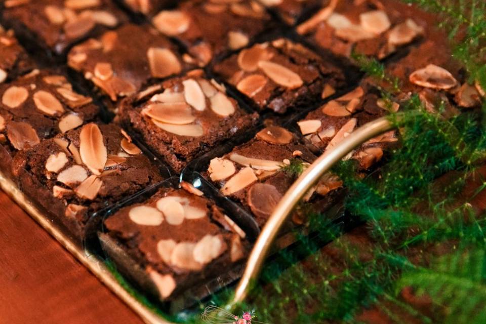 Brownie de amêndoas