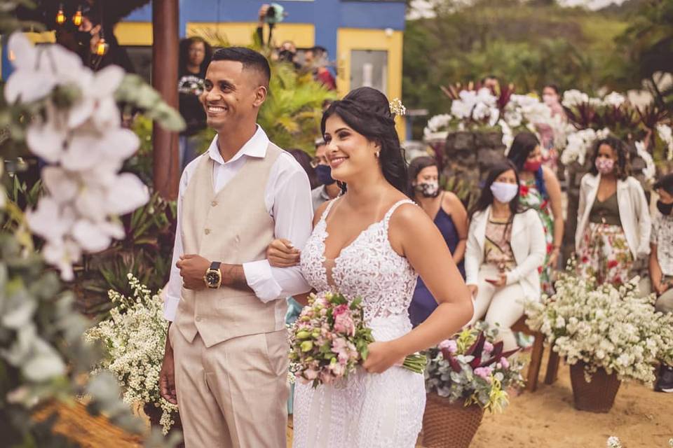 Casamento pé na areia