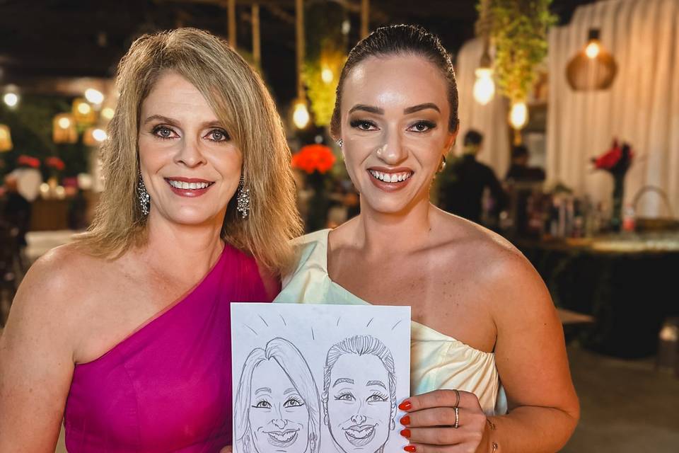 Caricatura família
