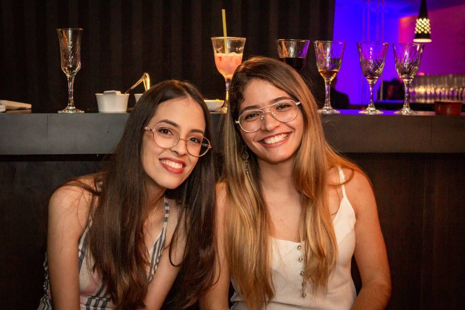 Stéfane e amiga - coquetel