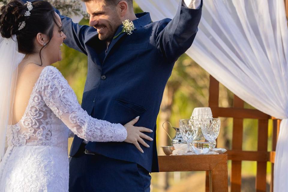 Noivos Julia e William