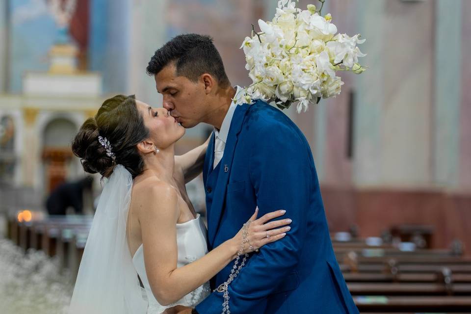 Noivos Tiago e Daniela