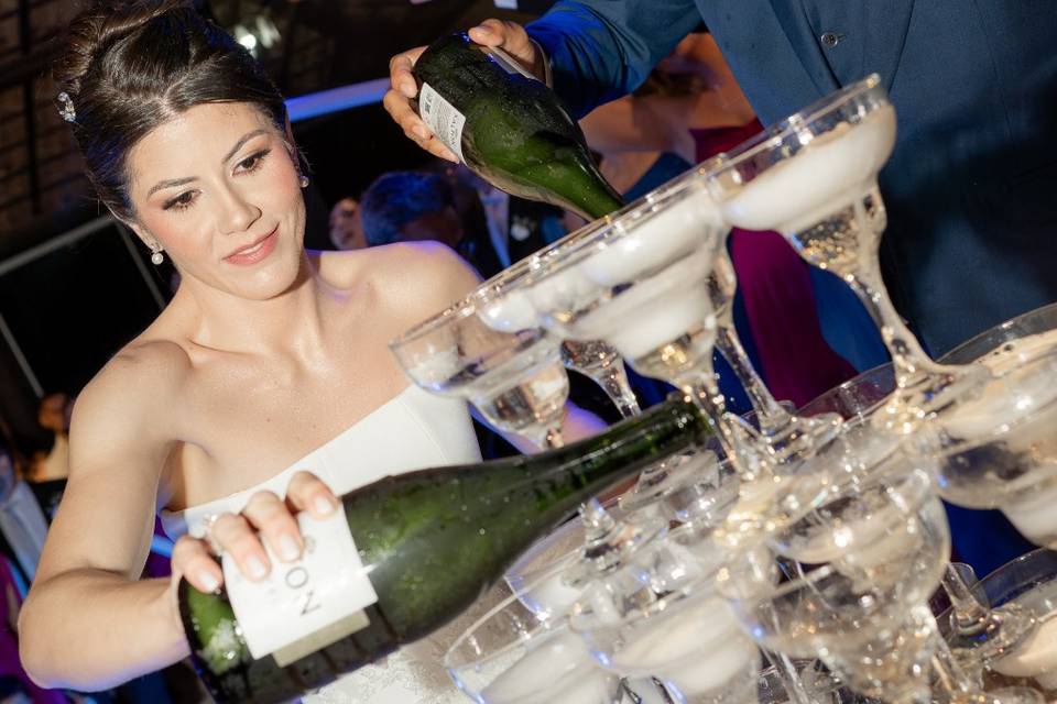 Noivos Tiago e Daniela