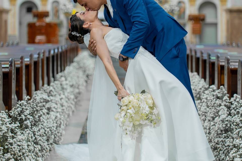 Noivos Tiago e Daniela