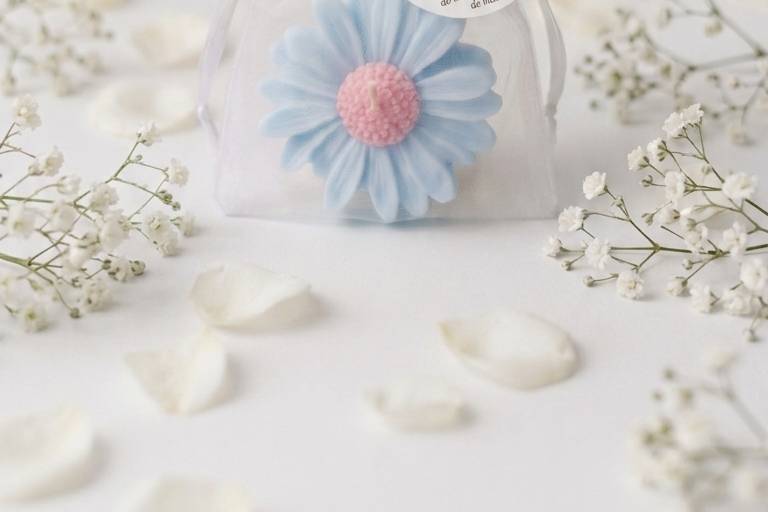 Mini vela aromática margarida