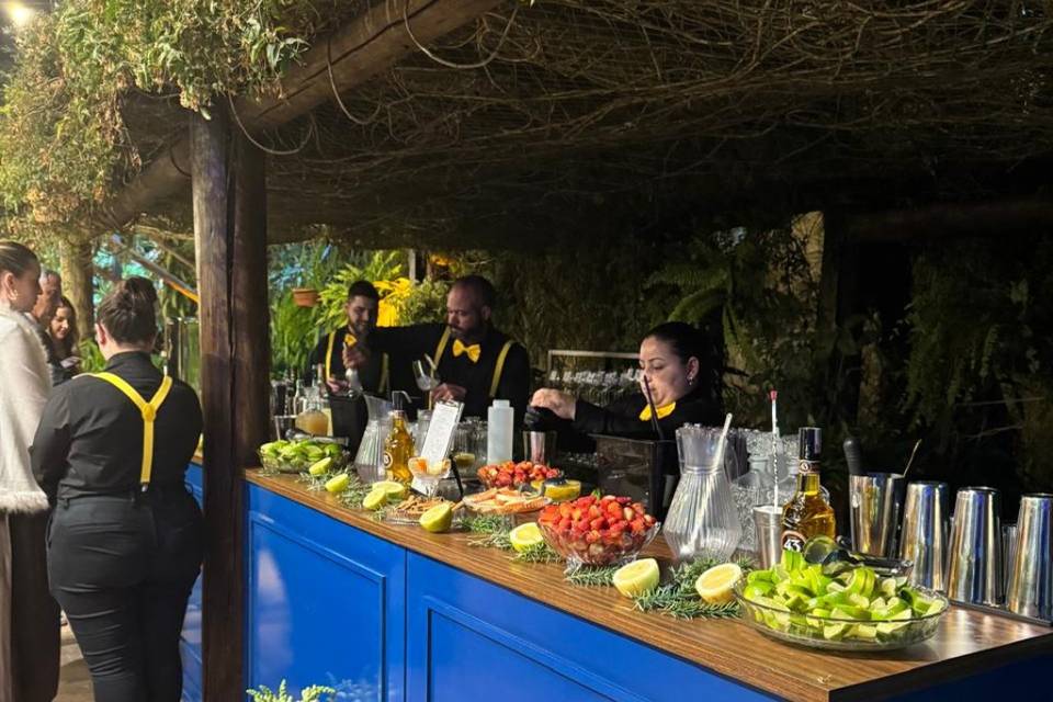 Bar clássico azul
