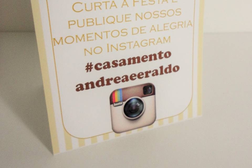 Placa instagram