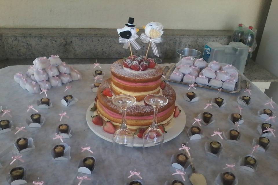 Naked cake de 2 andares