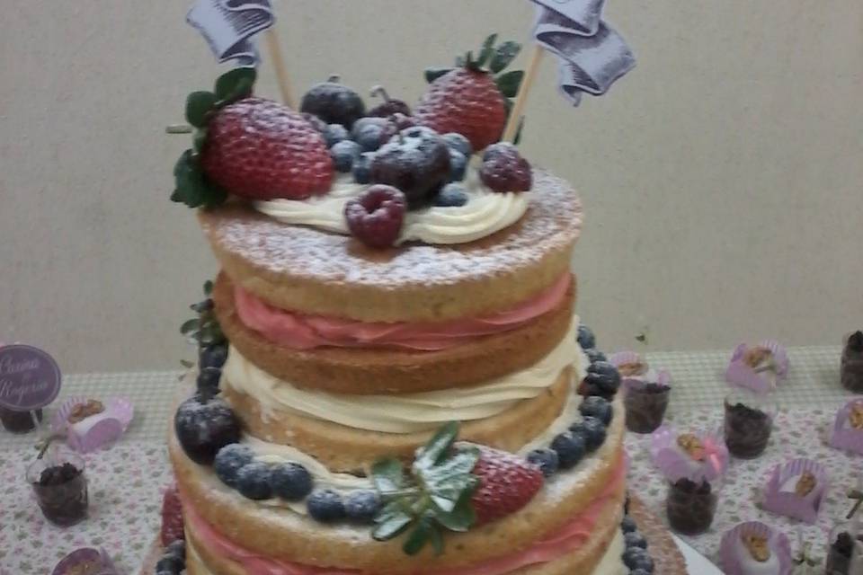 Naked Cake de 3 andares