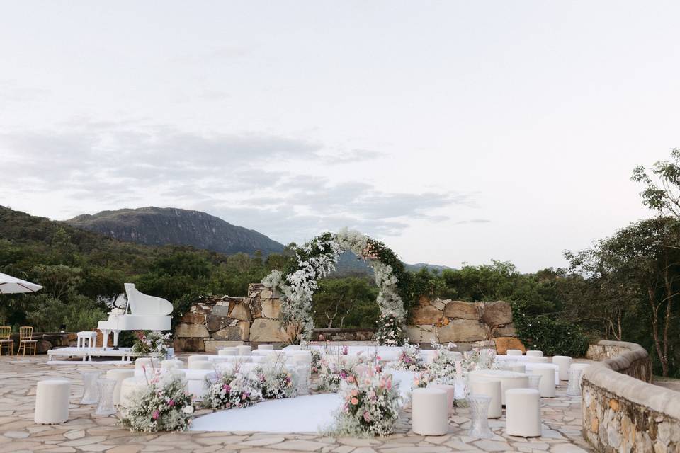 Casamento com vista para Serra