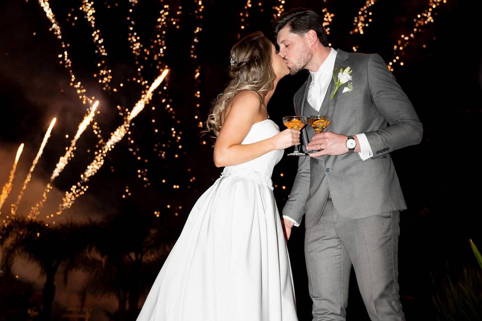 Fogos artifico casamento