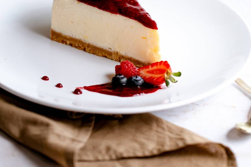 Cheesecake assada