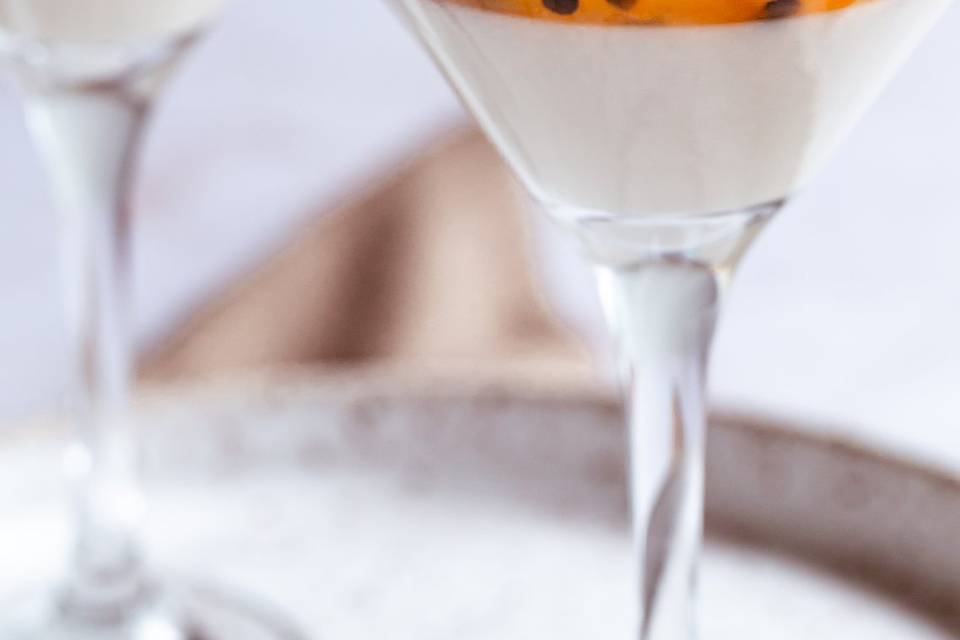 Panacotta de frutas vermelhas