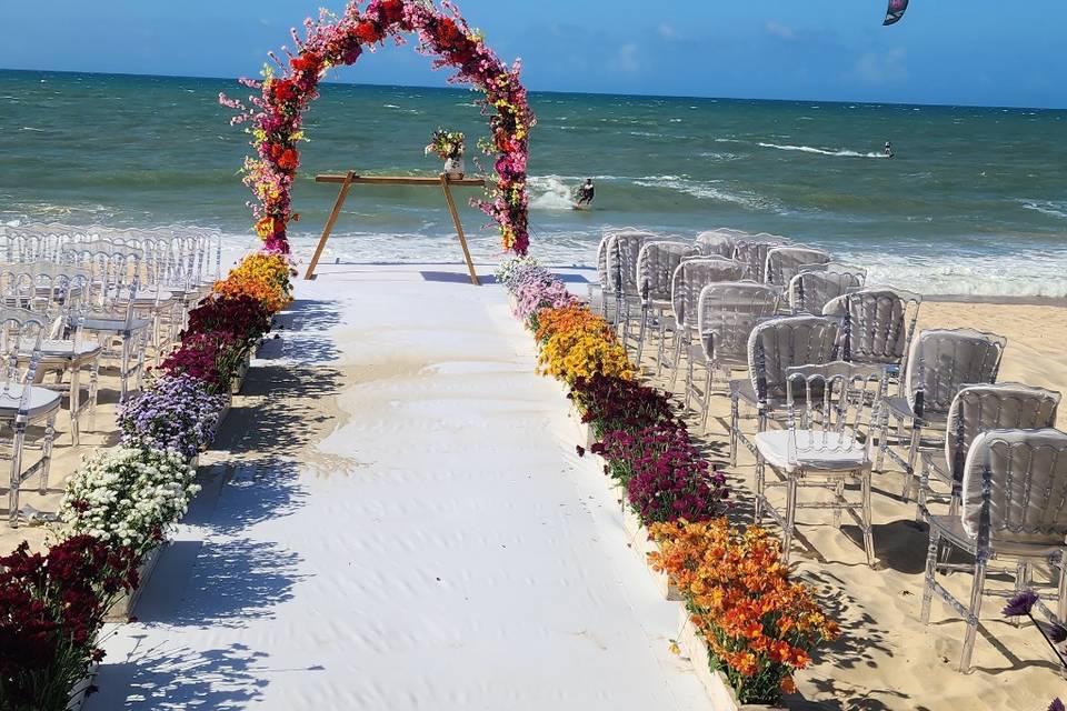 Casamento pé na areia