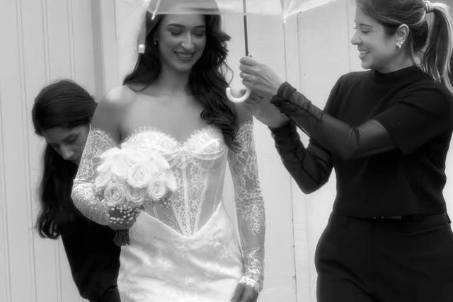 Por trás de um casamento lindo