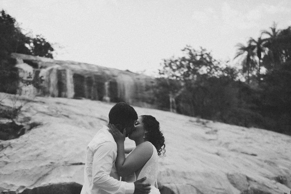 Casamento em cachoeira