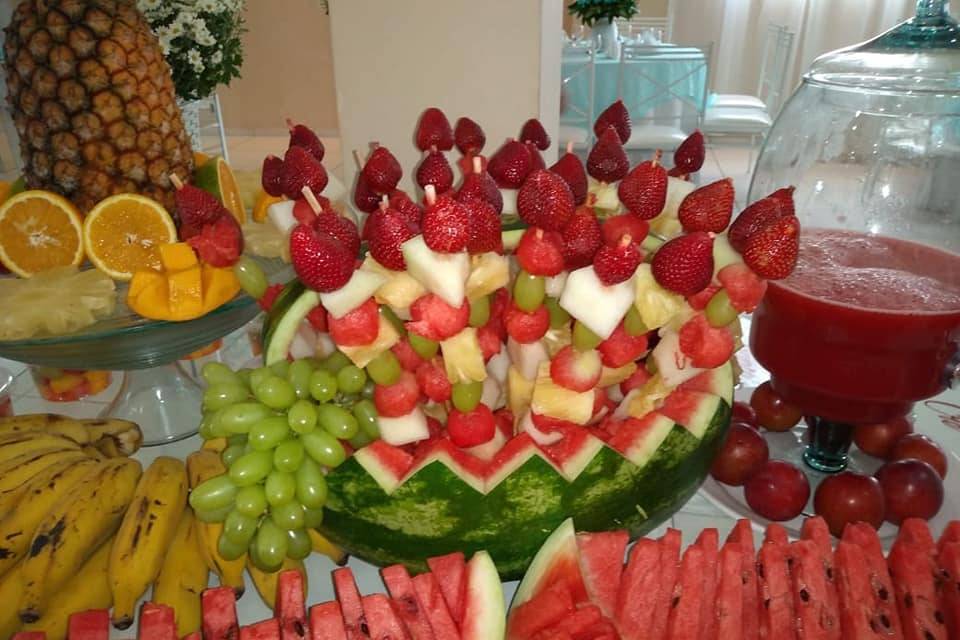Mesa de frutas.Festivitè