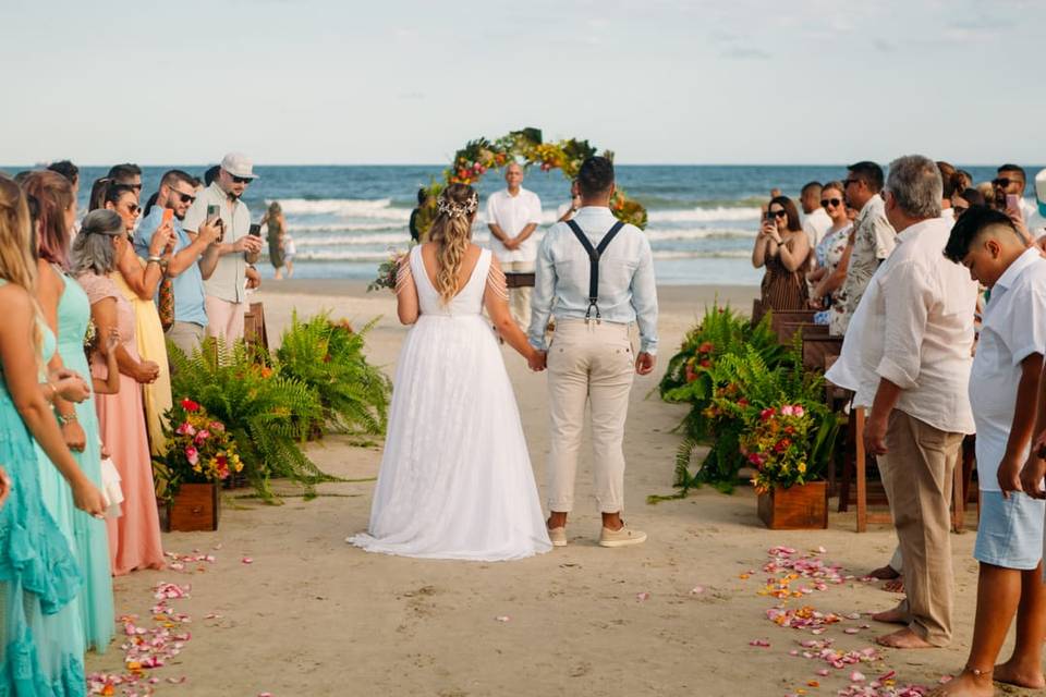 Casamento real praia
