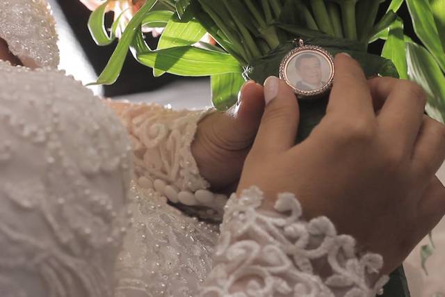 Noiva começando as emoções