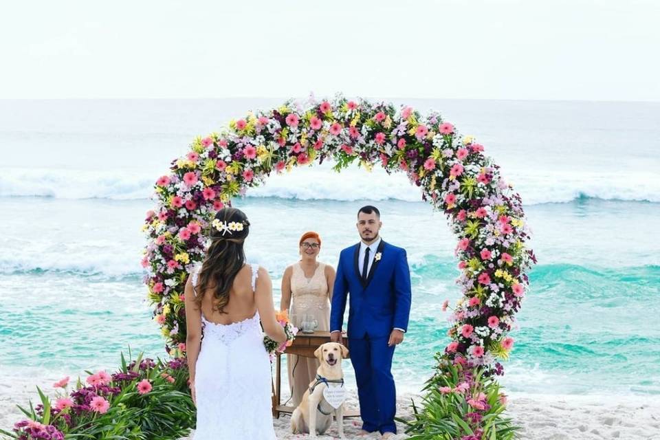 Elopment Wedding com Pets