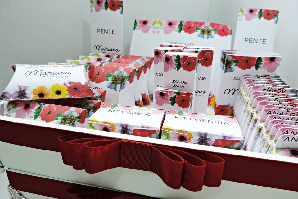Kit toalete floral