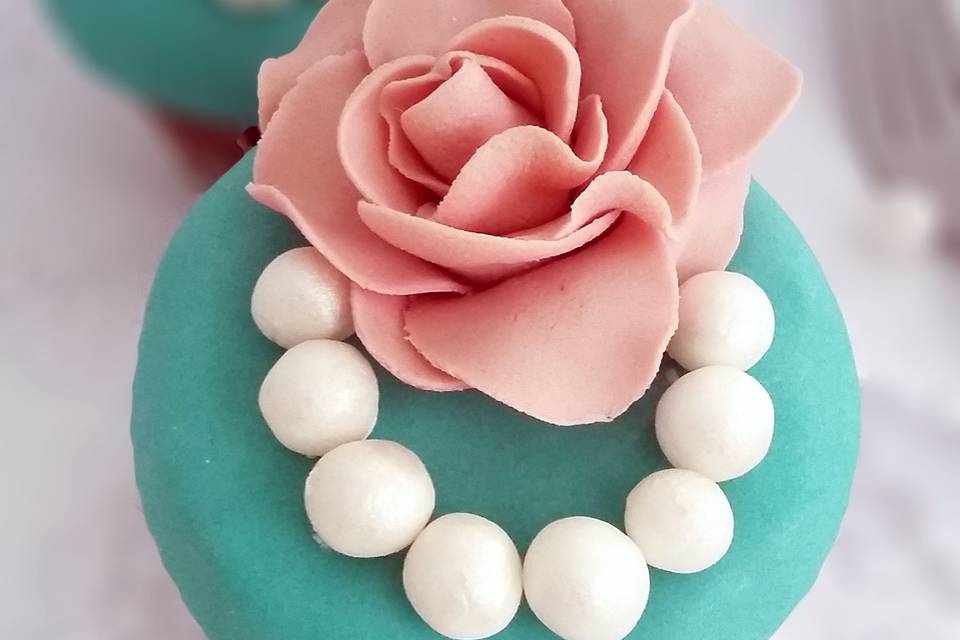 Cupcake rosa pastel