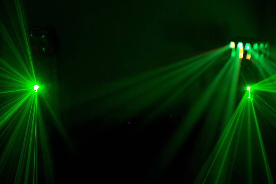 2 x laser -led