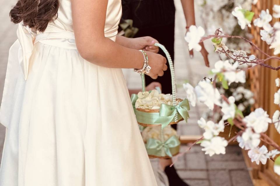 Auxiliando florista.